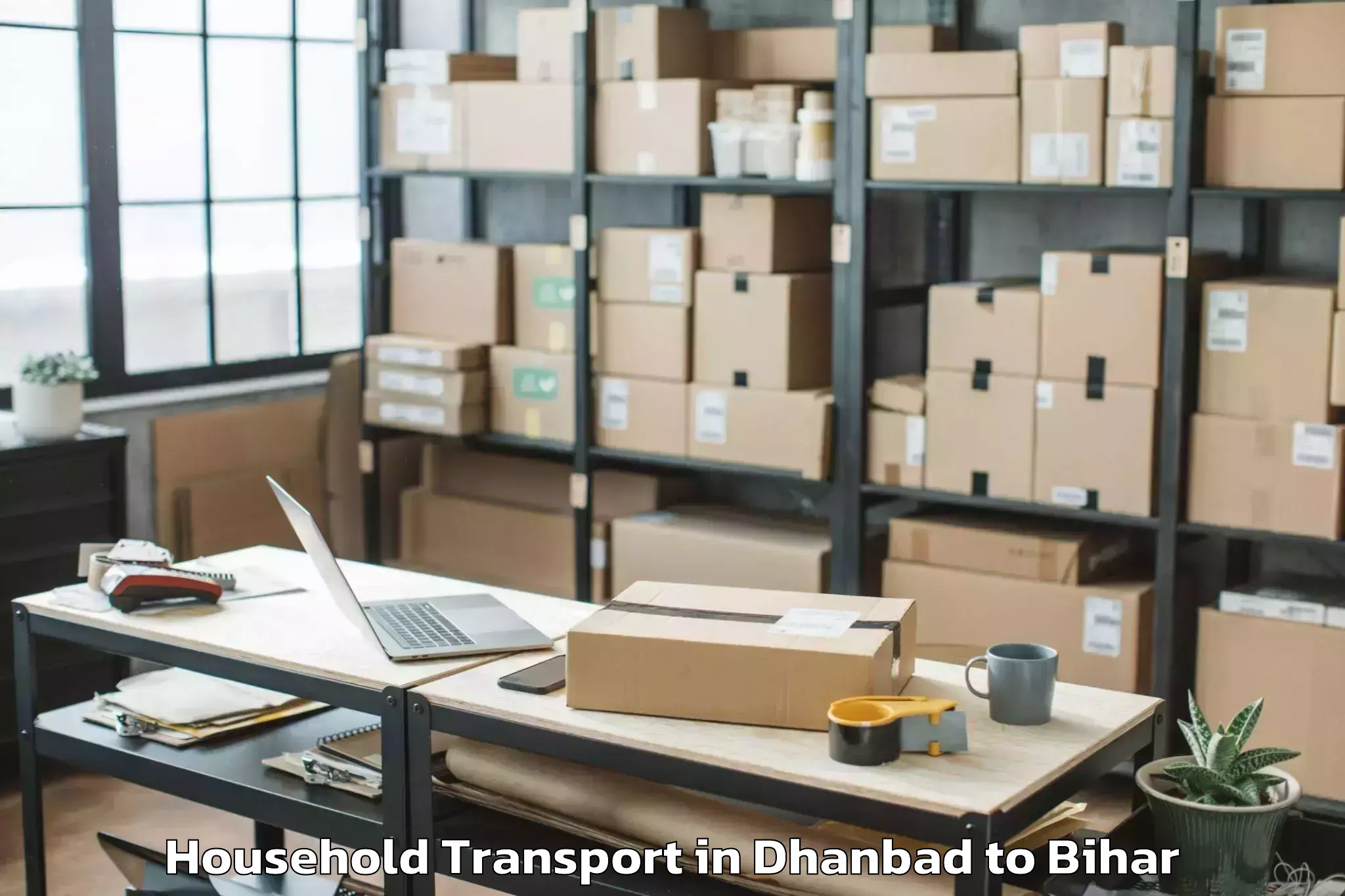 Affordable Dhanbad to Thawe Household Transport